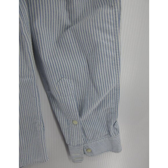 Ralph Lauren Rugby Shirt Large University Oxford Striped Button Down - Picture 3 of 11